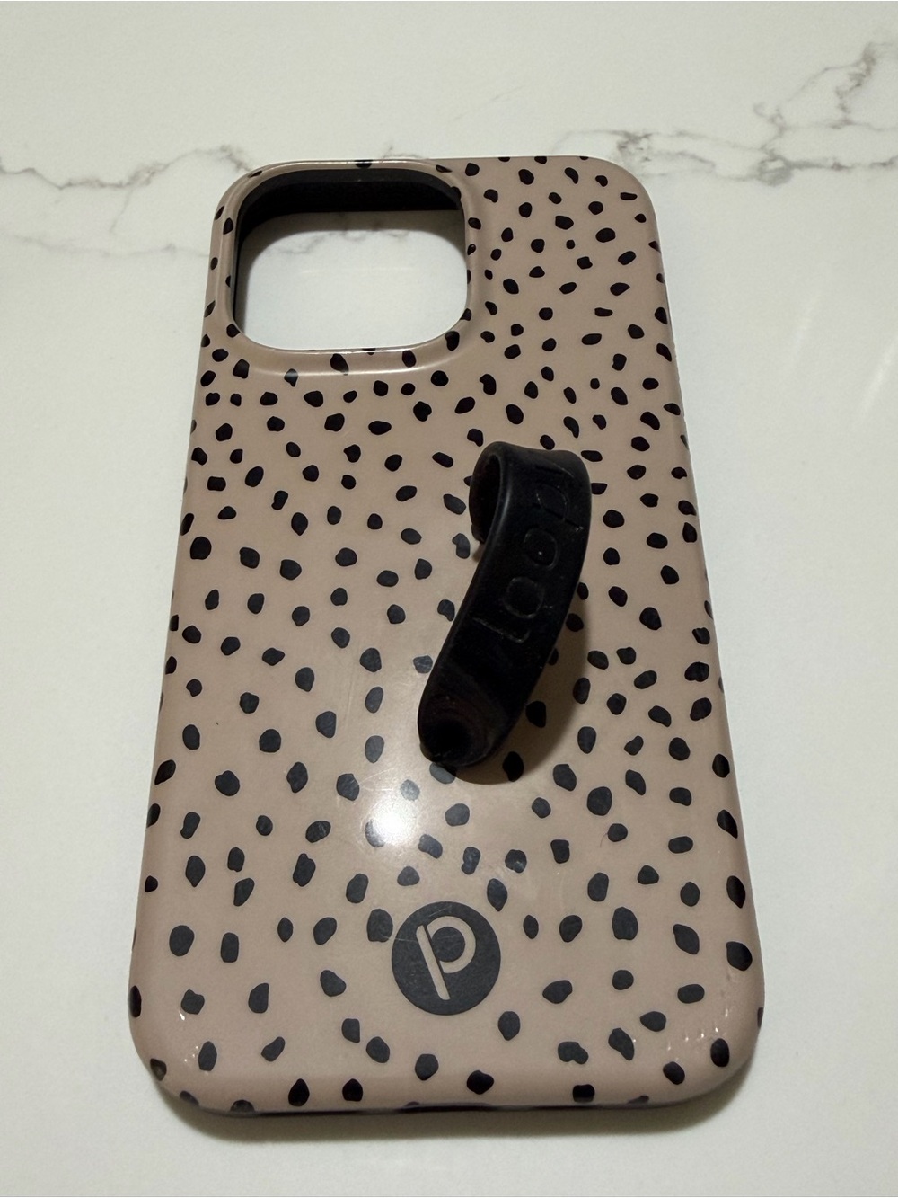 Mocha Dots Loopy Case w/dust bag iPhone13Pro